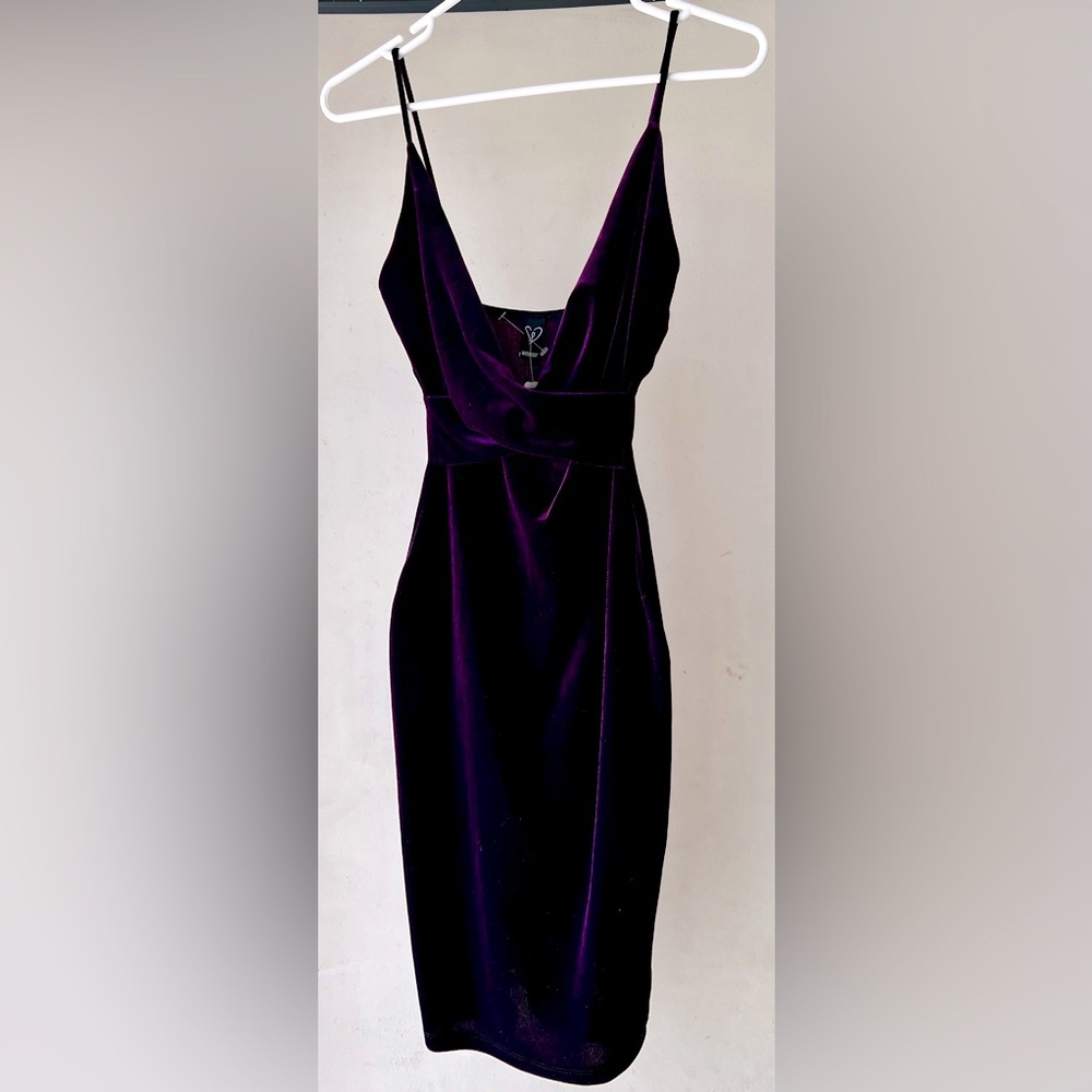 Windsor Velvet Purple Cocktail Dress